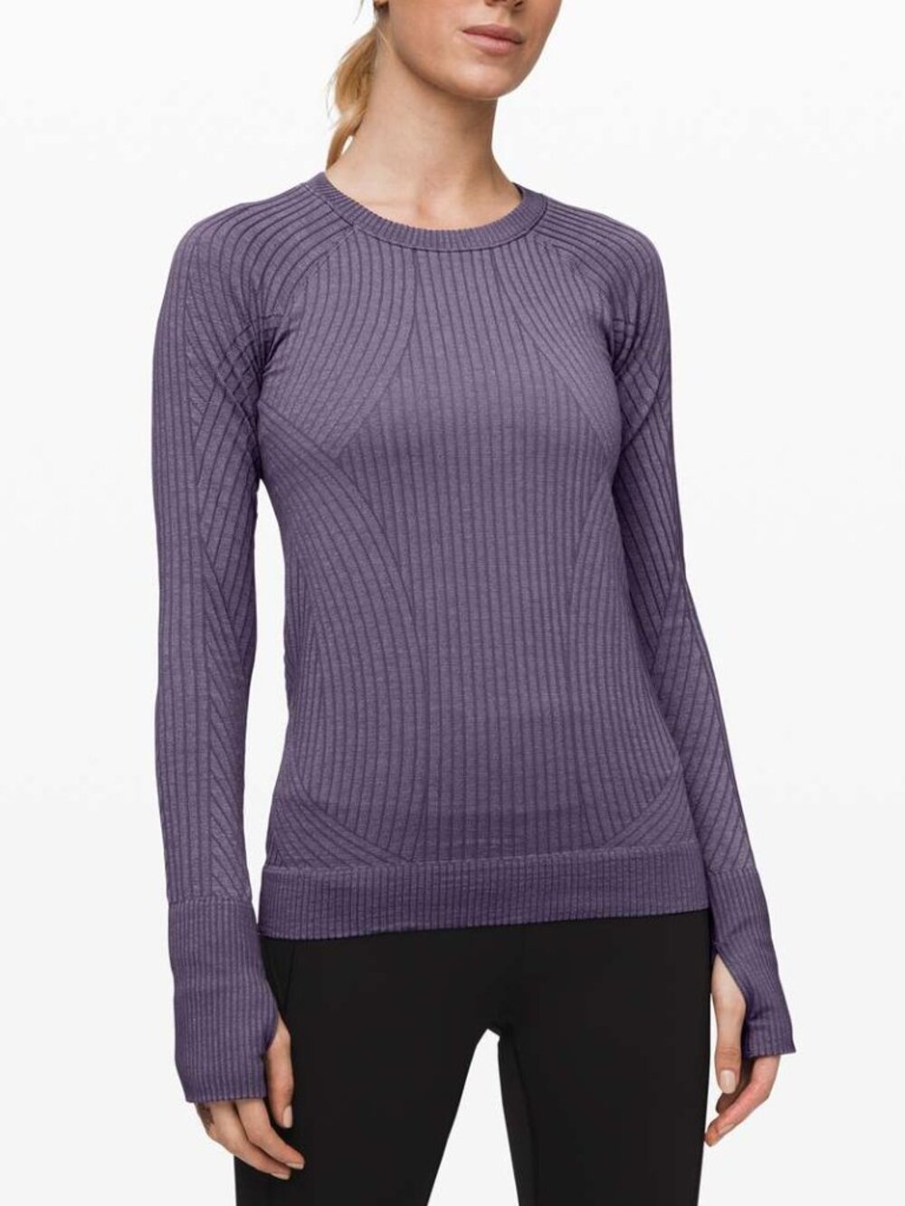 Lululemon Rest Less Pullover Long Sleeve Crewneck Moonwalk Purple Size 8 Medium